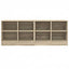 Sengeskab 2 pcs Sonoma-eg 66 x 33 x 48 cm Konstrueret træ