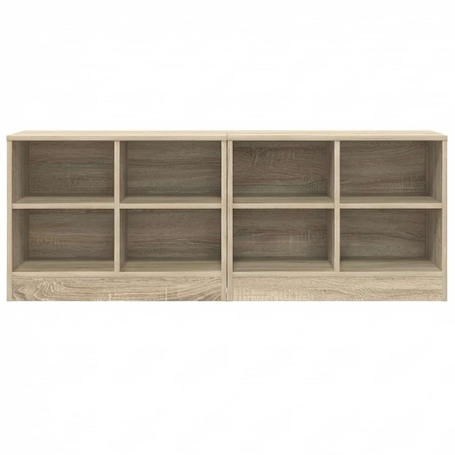 Sengeskab 2 pcs Sonoma-eg 66 x 33 x 48 cm Konstrueret træ