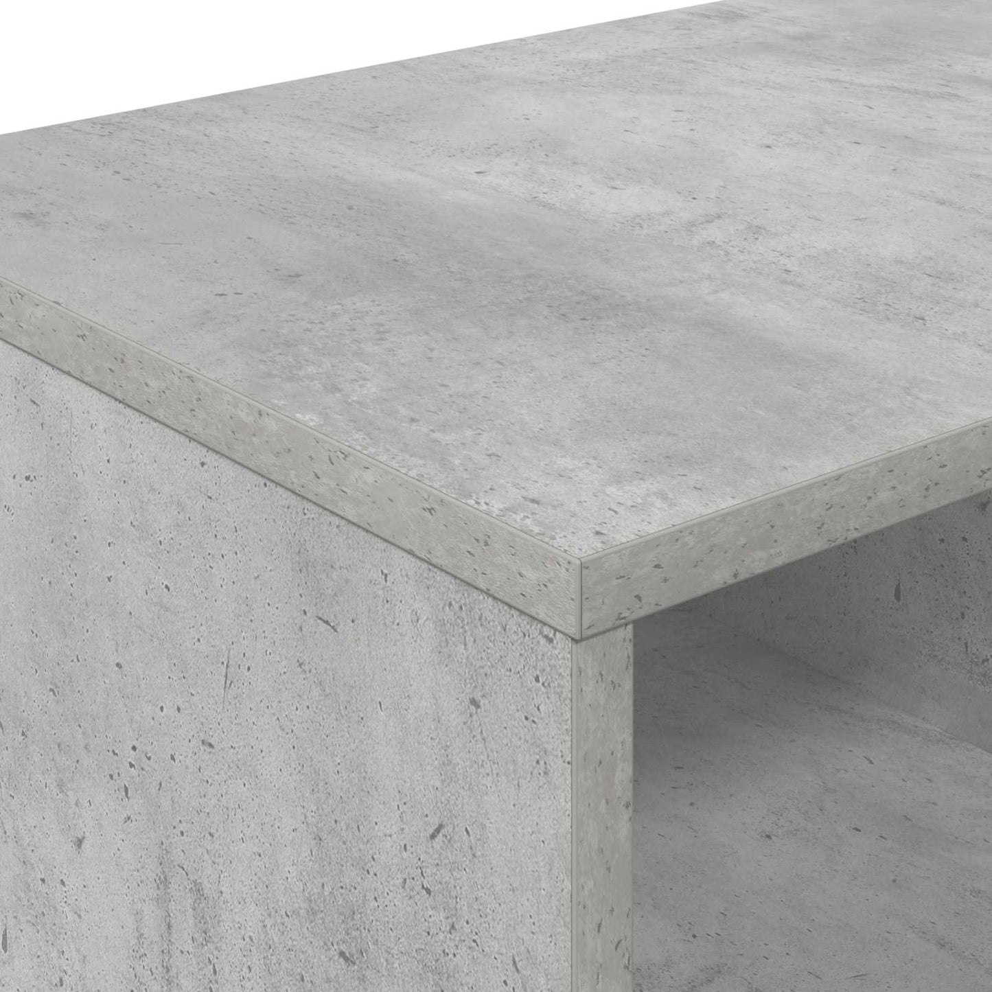 Sengeskab 2 pcs Betongrå 66 x 33 x 48 cm Konstrueret træ