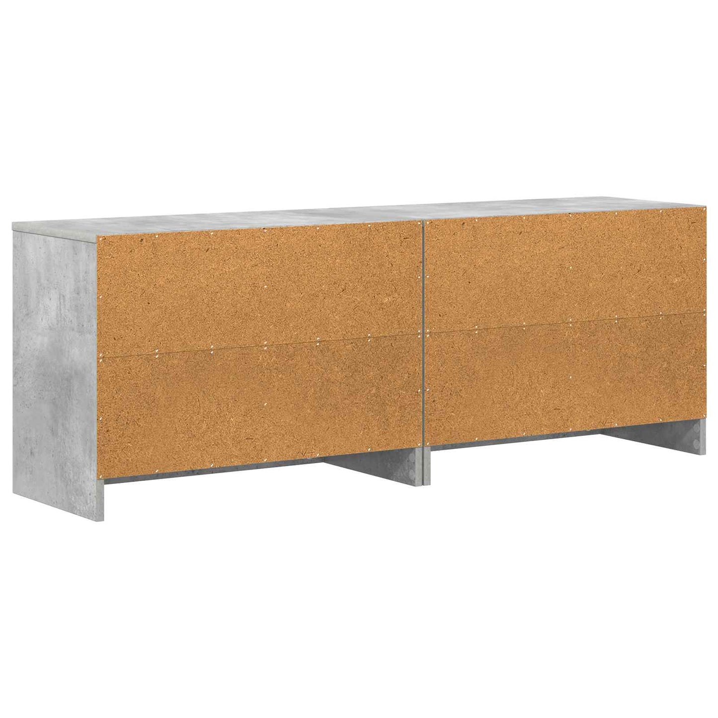 Sengeskab 2 pcs Betongrå 66 x 33 x 48 cm Konstrueret træ