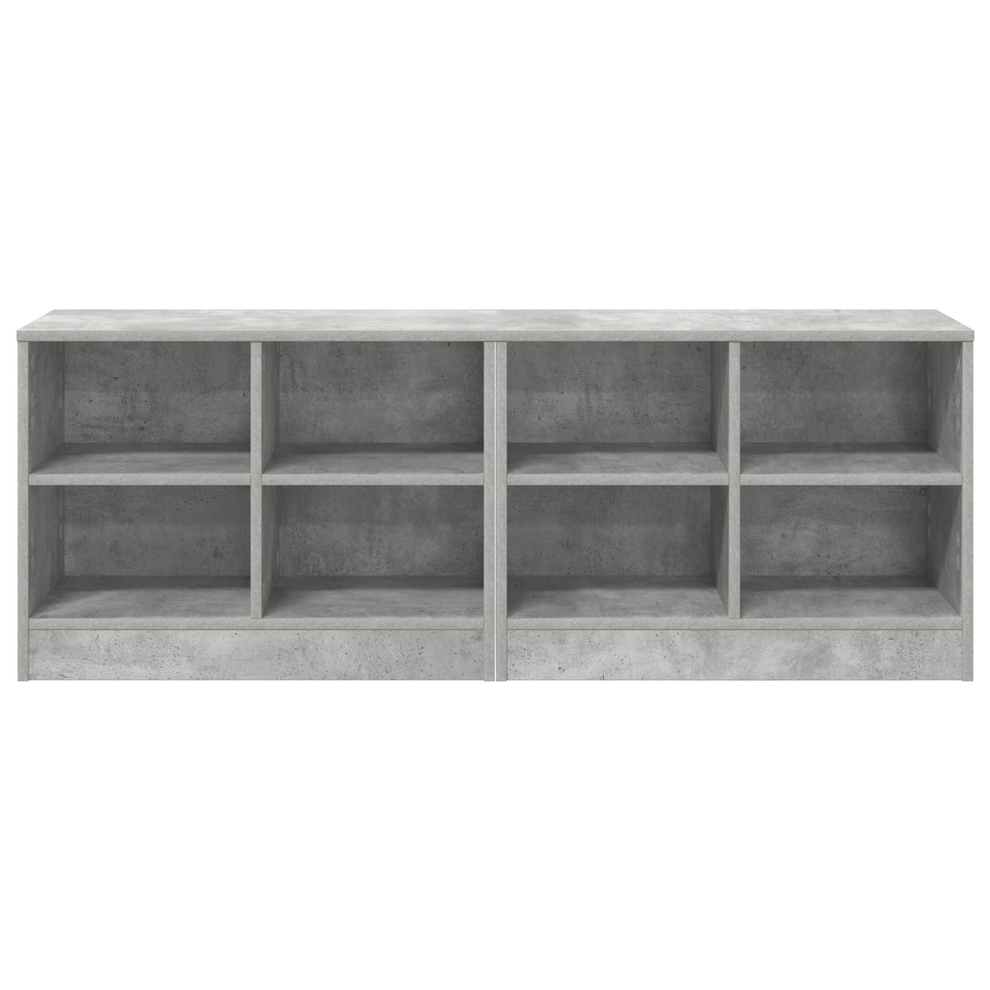 Sengeskab 2 pcs Betongrå 66 x 33 x 48 cm Konstrueret træ