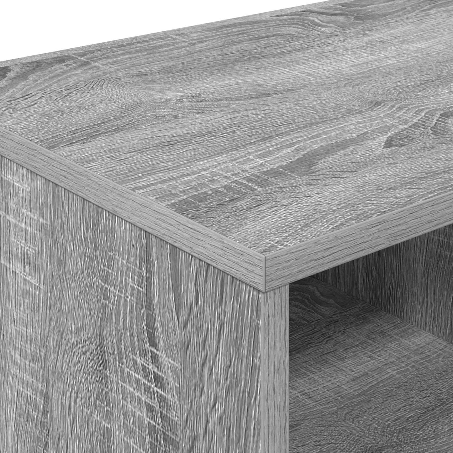 Sengeskab 2 pcs Grå Sonoma 66 x 33 x 48 cm Konstrueret træ
