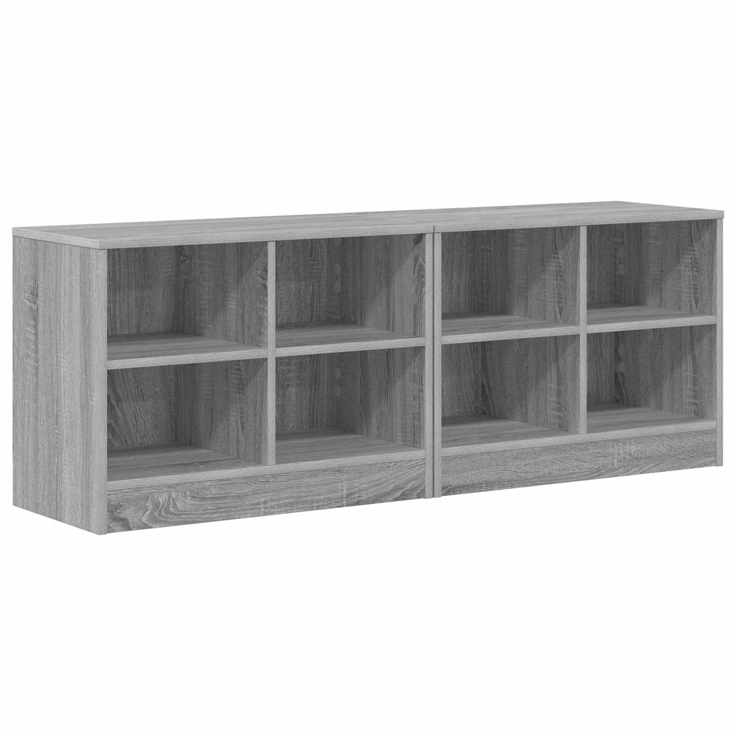 Sengeskab 2 pcs Grå Sonoma 66 x 33 x 48 cm Konstrueret træ