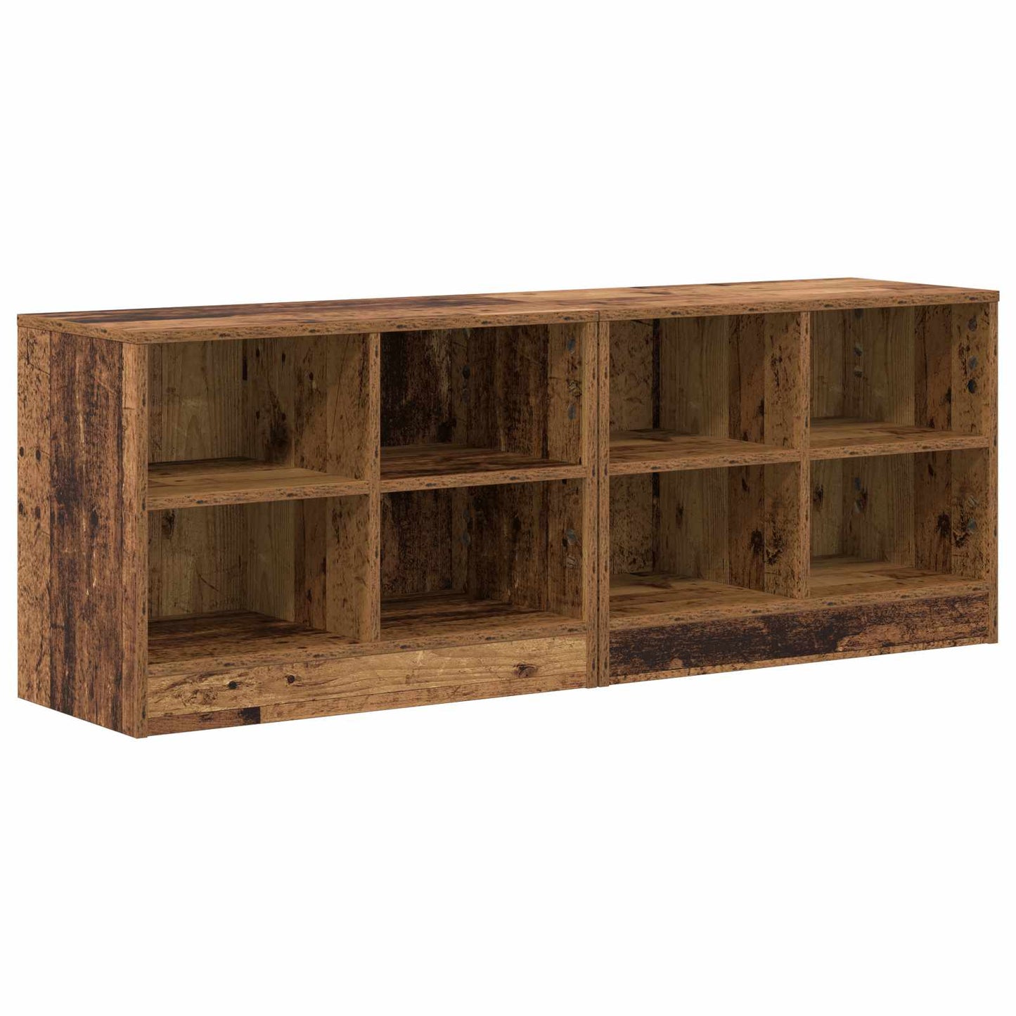 Sengeskab 2 pcs Gammelt træ 66 x 33 x 48 cm Konstrueret træ