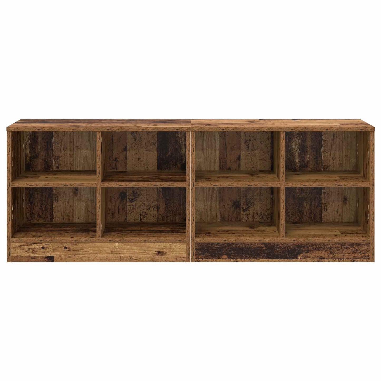 Sengeskab 2 pcs Gammelt træ 66 x 33 x 48 cm Konstrueret træ