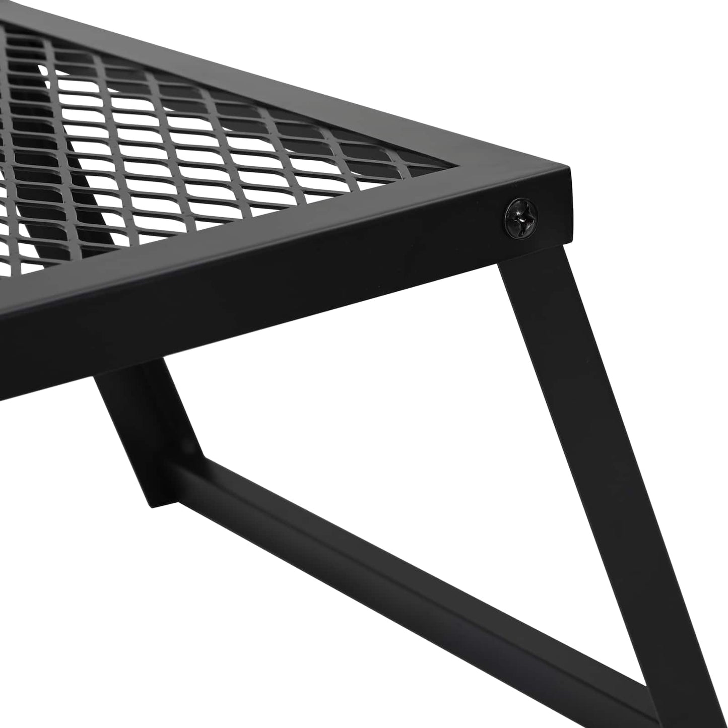 Foldbart Camping Grill Sort 58 x 31 x 2 cm Legeret Stål