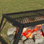 Foldbart Camping Grill Sort 58 x 31 x 2 cm Legeret Stål