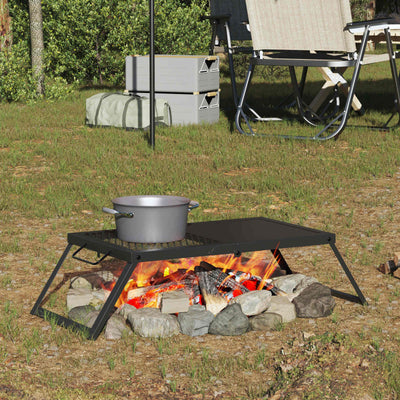 Foldbart Camping Grill Sort 31,5 x 26,5 x 4 cm Legeret Stål