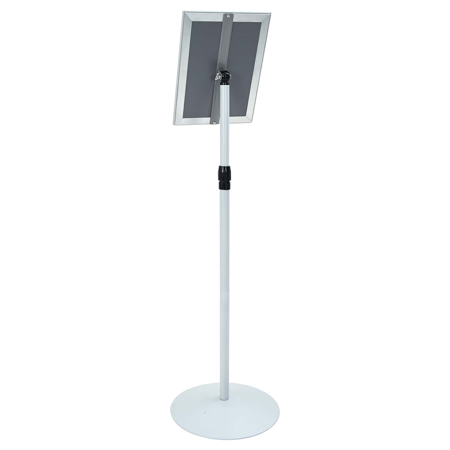 Pedestal Plakatstand Sølv 33 x 33 x 123 cm PVC og Stål