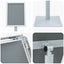 Pedestal Plakatstand Sølv 32,5 x 27 x 126 cm Støbejern