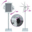 Pedestal Plakatstand Sølv 32,5 x 27 x 126 cm Støbejern