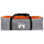 Familietelt med tag Grå og orange 380 x 260 x 190 cm Polyester