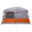 Familietelt med tag Grå og orange 380 x 260 x 190 cm Polyester