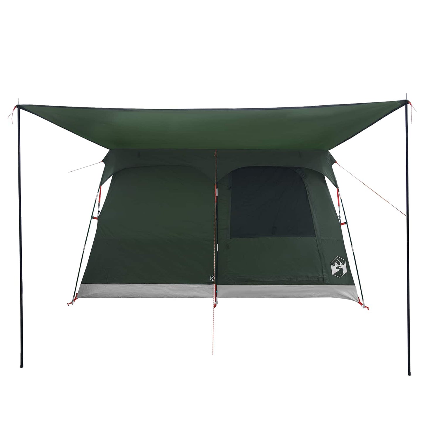 Familietelt med tag Army Grøn 380 x 260 x 190 cm Polyester