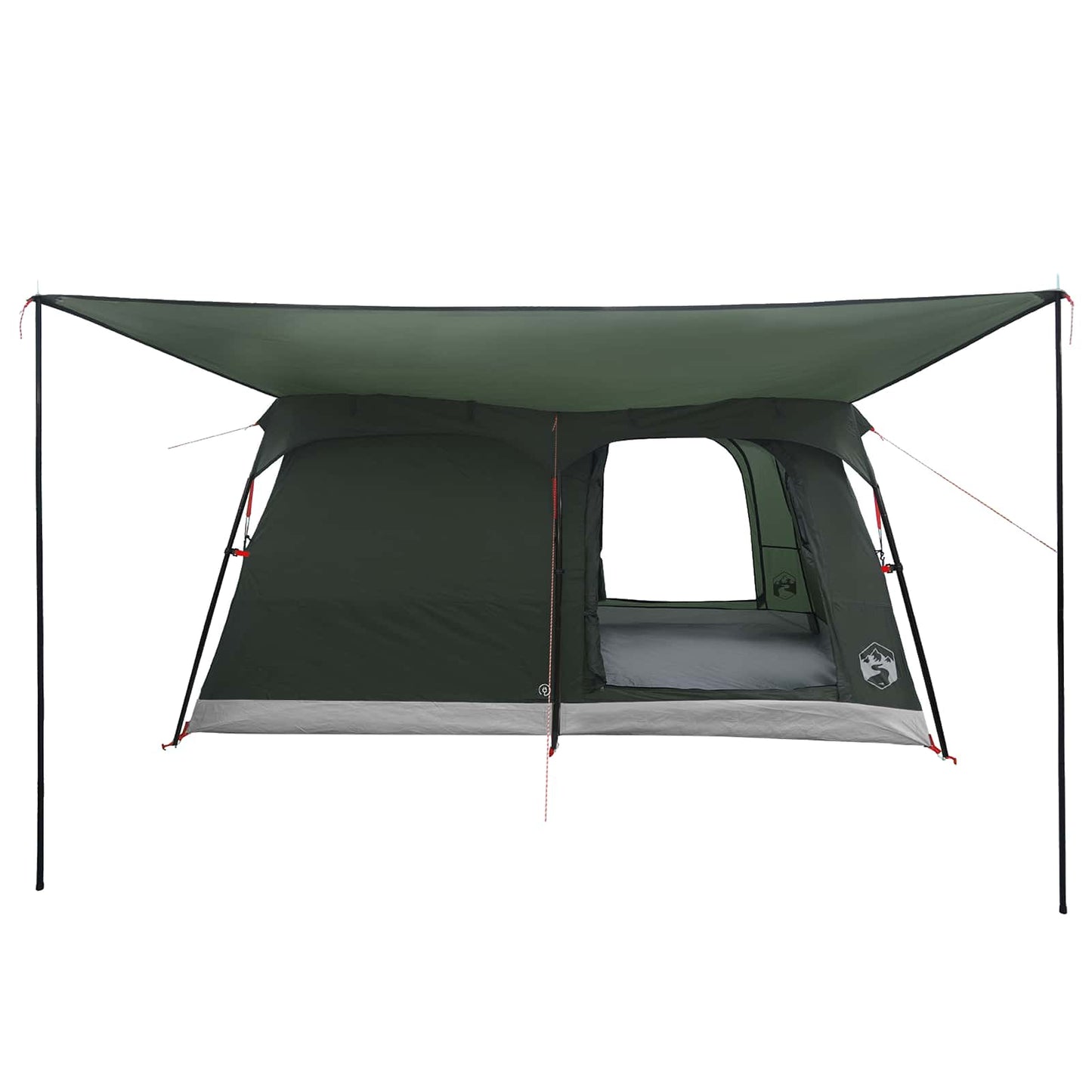 Familietelt Army Grøn 500 x 400 x 230 cm Polyester og Stål