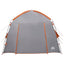 Hyttetelt med tag Grå og orange 210 x 210 x 138 cm Polyester