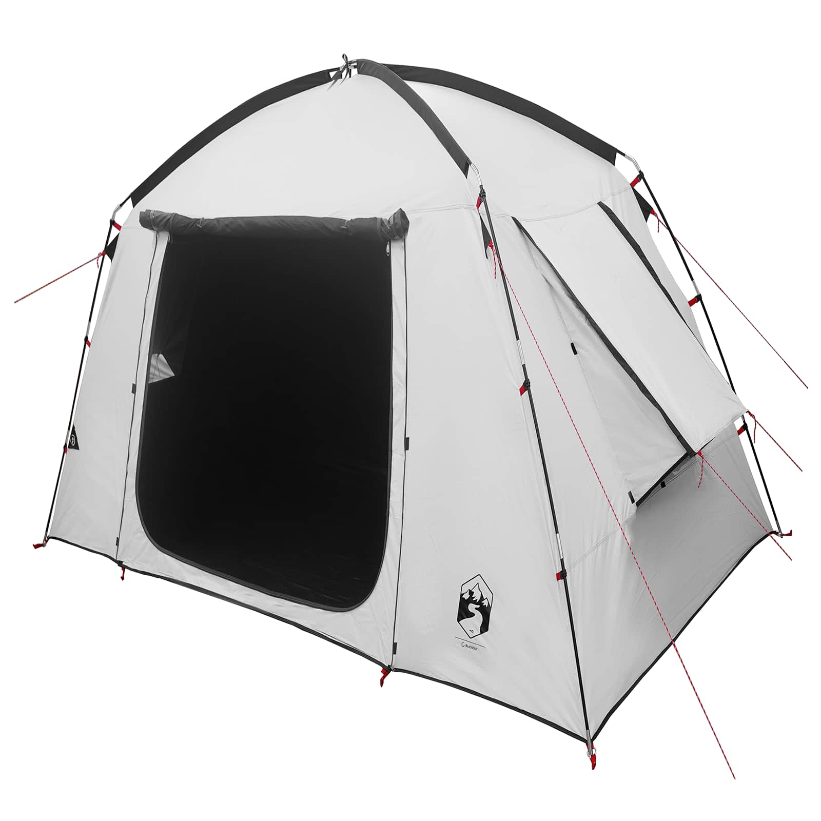 Hyttetelt med tag Hvid Blackout 210 x 210 x 138 cm Polyester billede