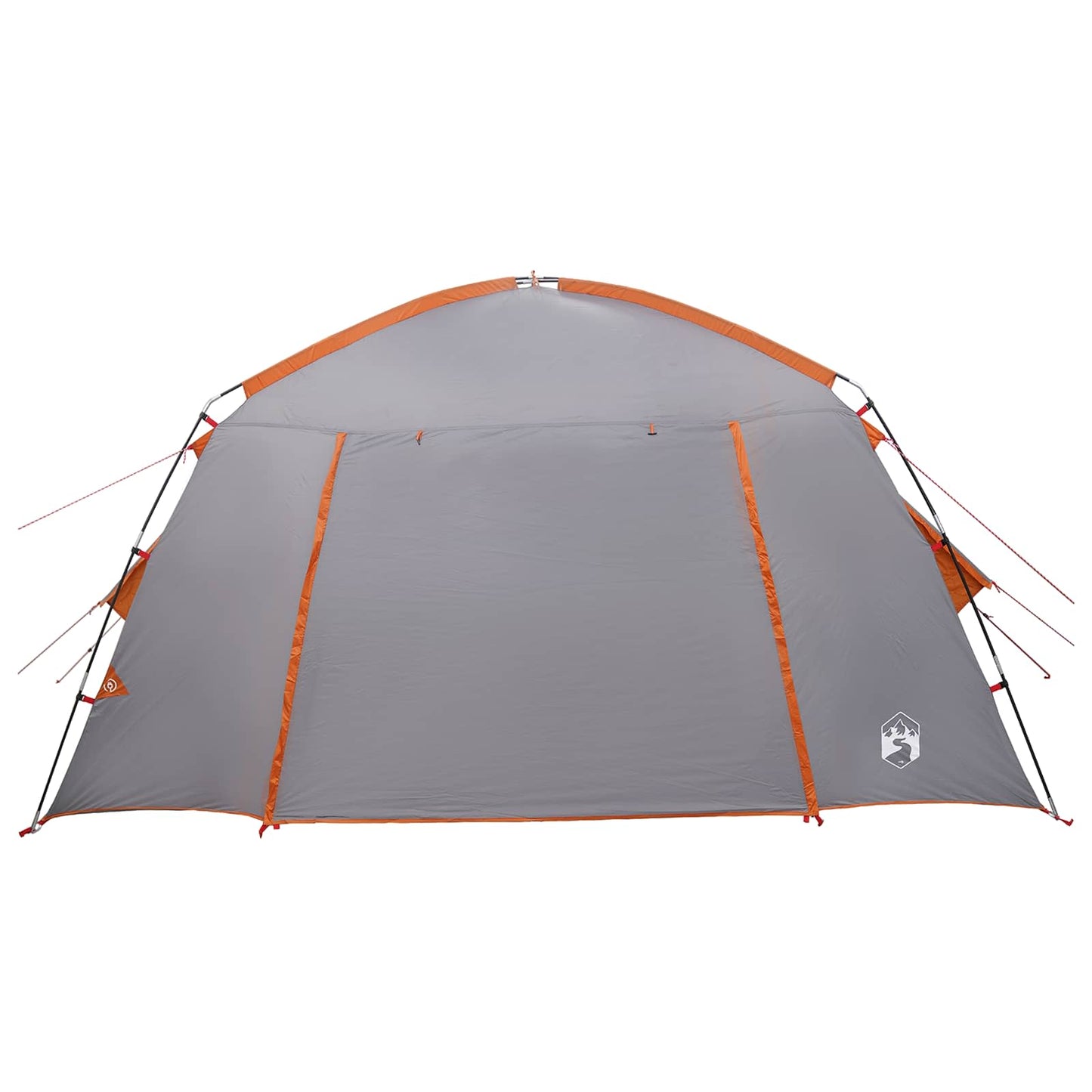Hyttetelt med tag Grå og orange 300 x 210 x 156 cm Polyester