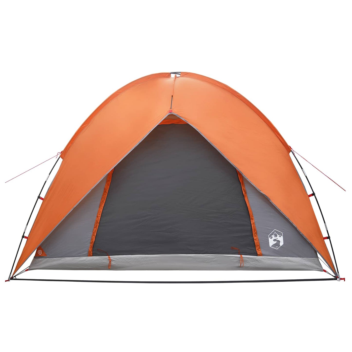 Camping telt med regnslag vandafvisende Kuppel Grå og orange