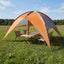 Camping telt med regnslag vandafvisende Kuppel Grå og orange