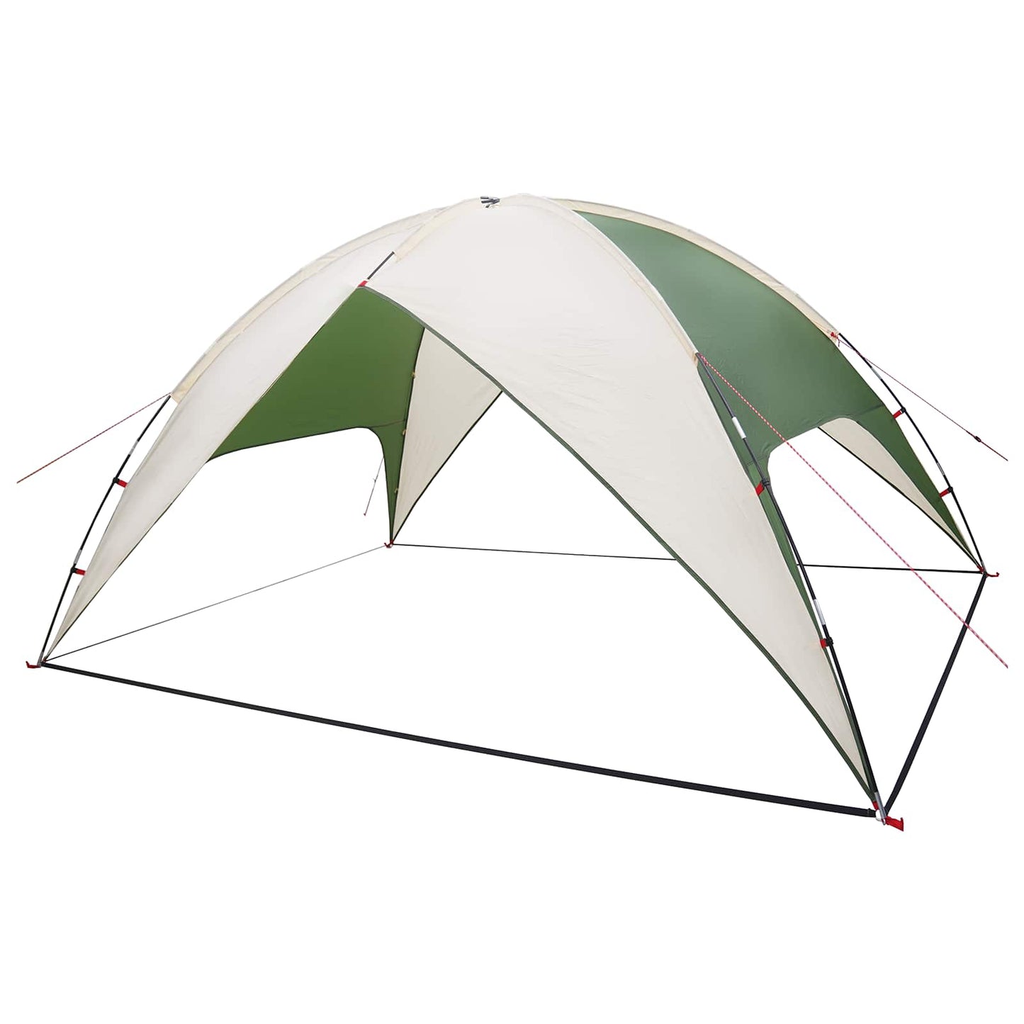 Camping telt med regnslag vandafvisende Grøn 360 x 245 x 185 cm