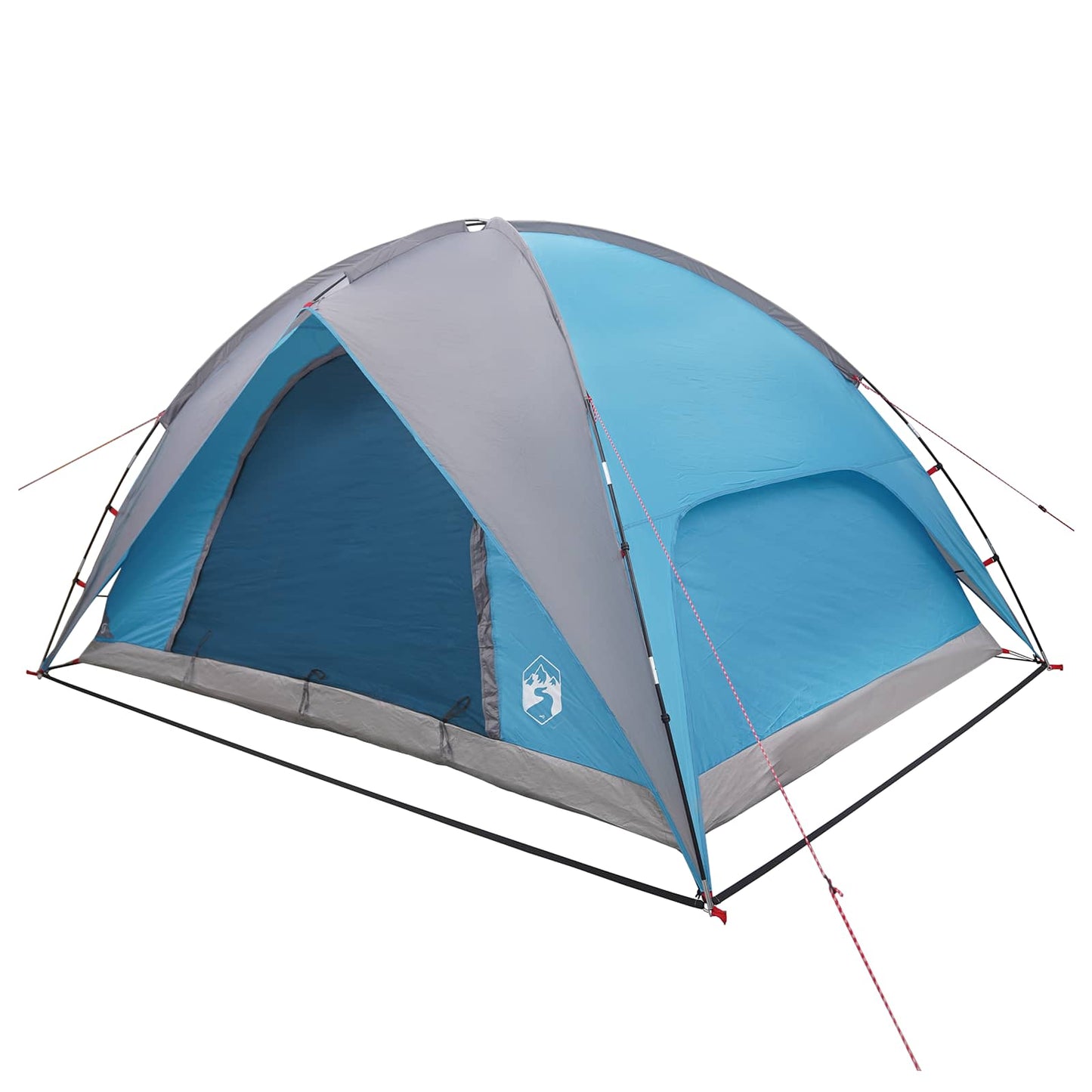 Camping telt med regnslag vandafvisende Blå 360 x 245 x 185 cm