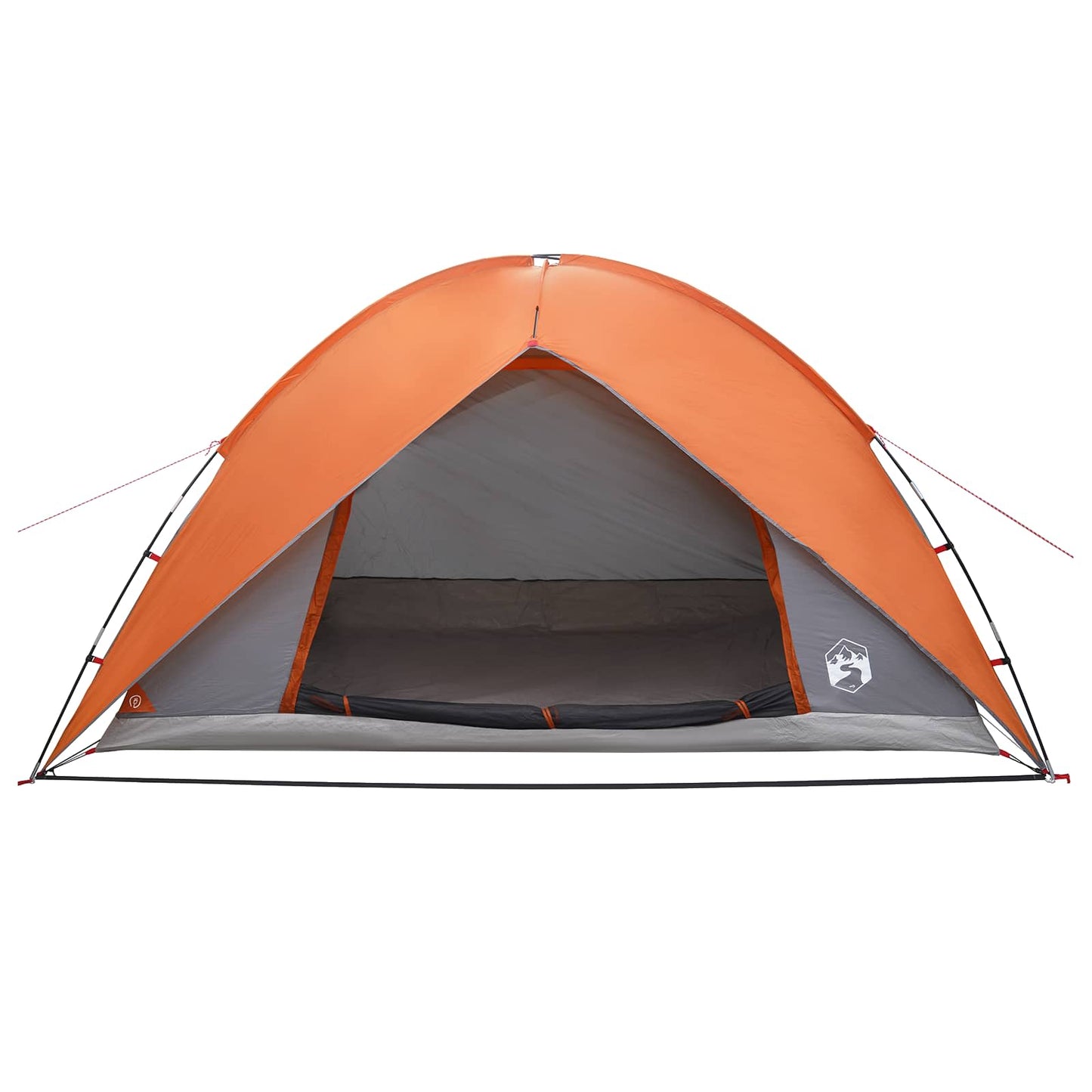 Camping telt med regnslag vandafvisende Kuppel Grå og orange