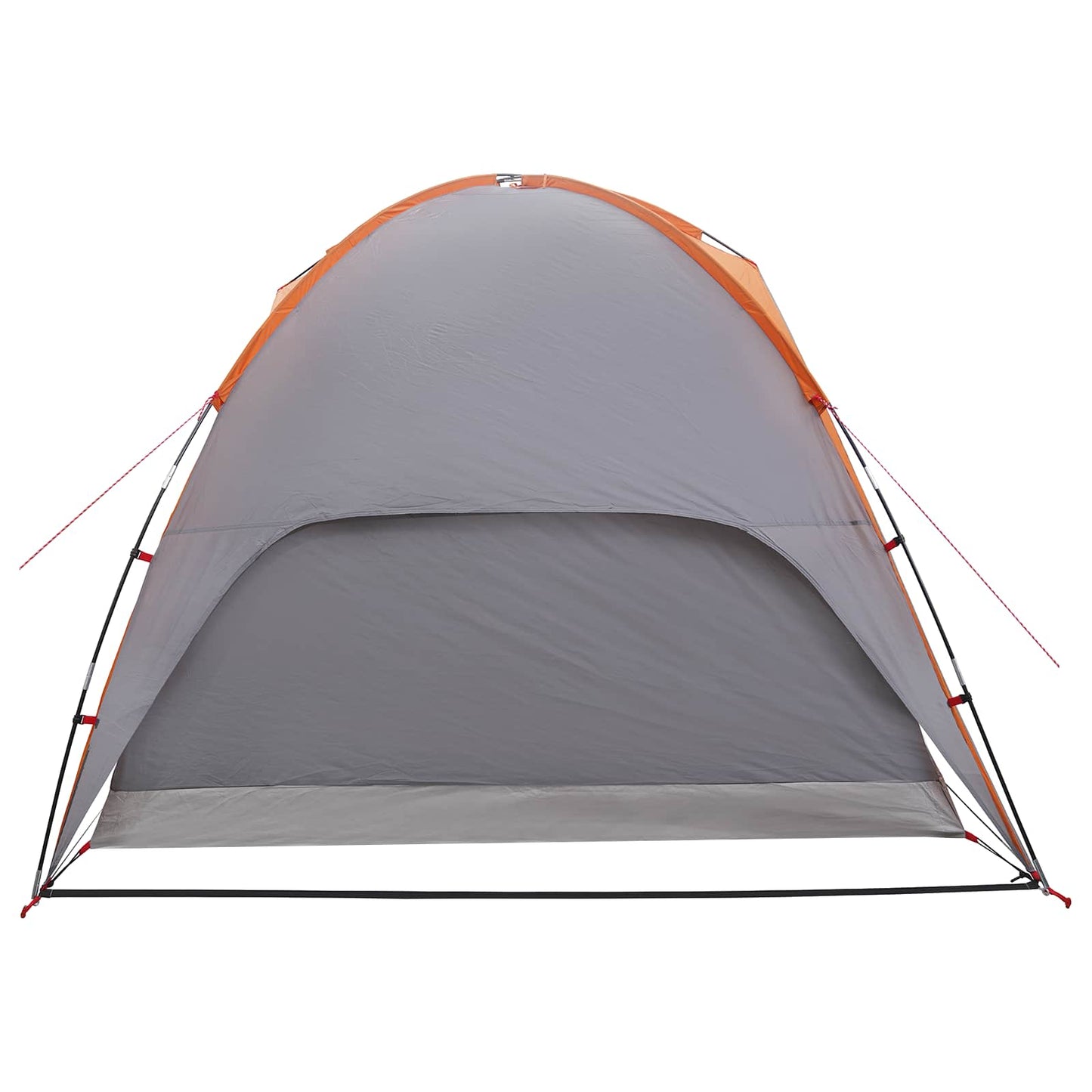 Camping telt med regnslag vandafvisende Kuppel Grå og orange
