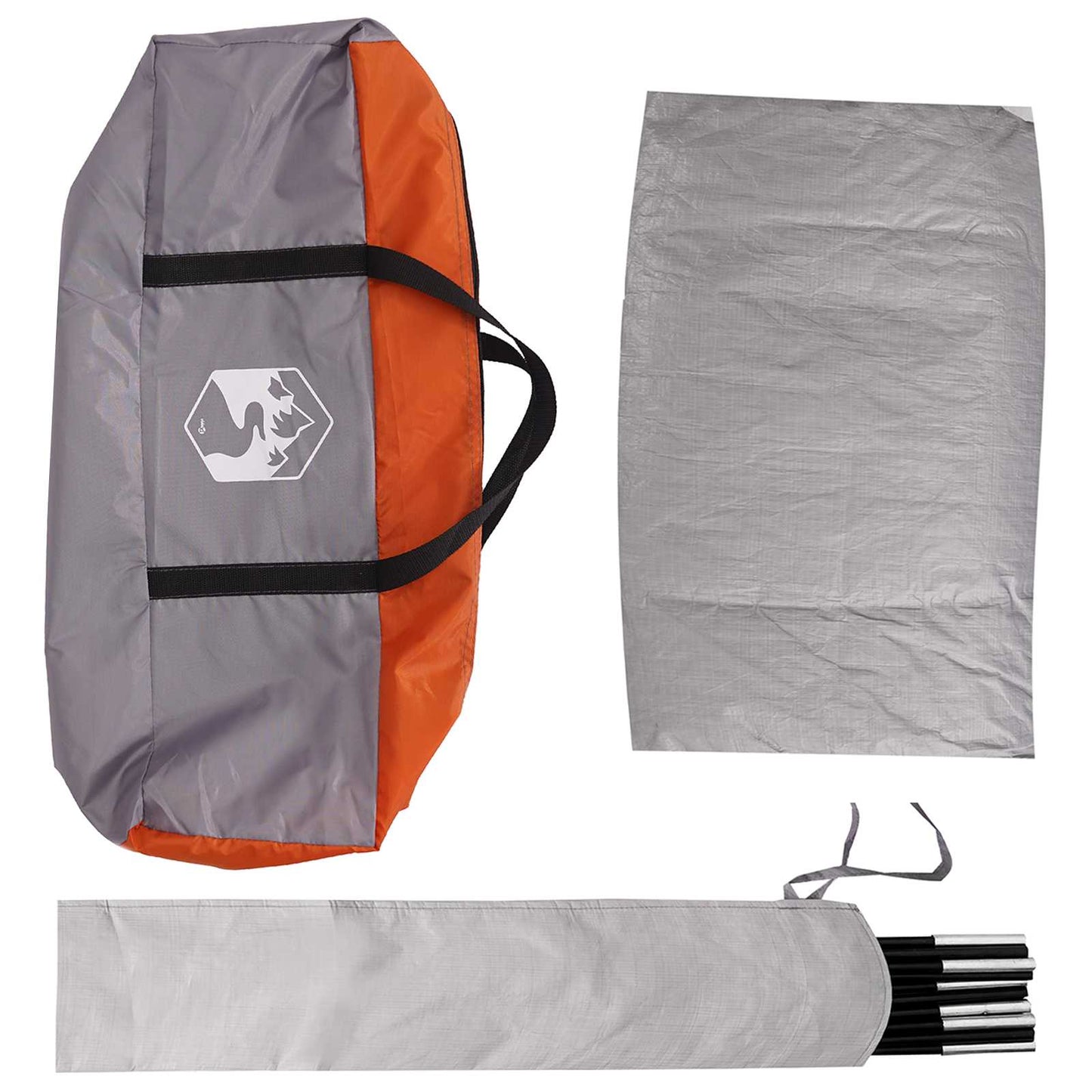 Bil Telt Grå og orange 200 x 170 x 170 cm Polyester og Stål