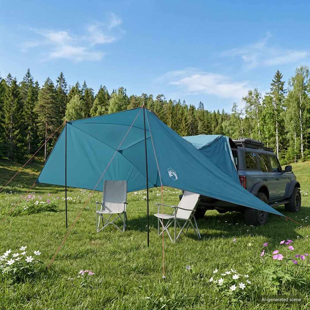 Bil Telt med tag Blå 308 x 215 x 220 cm Polyester og Stål