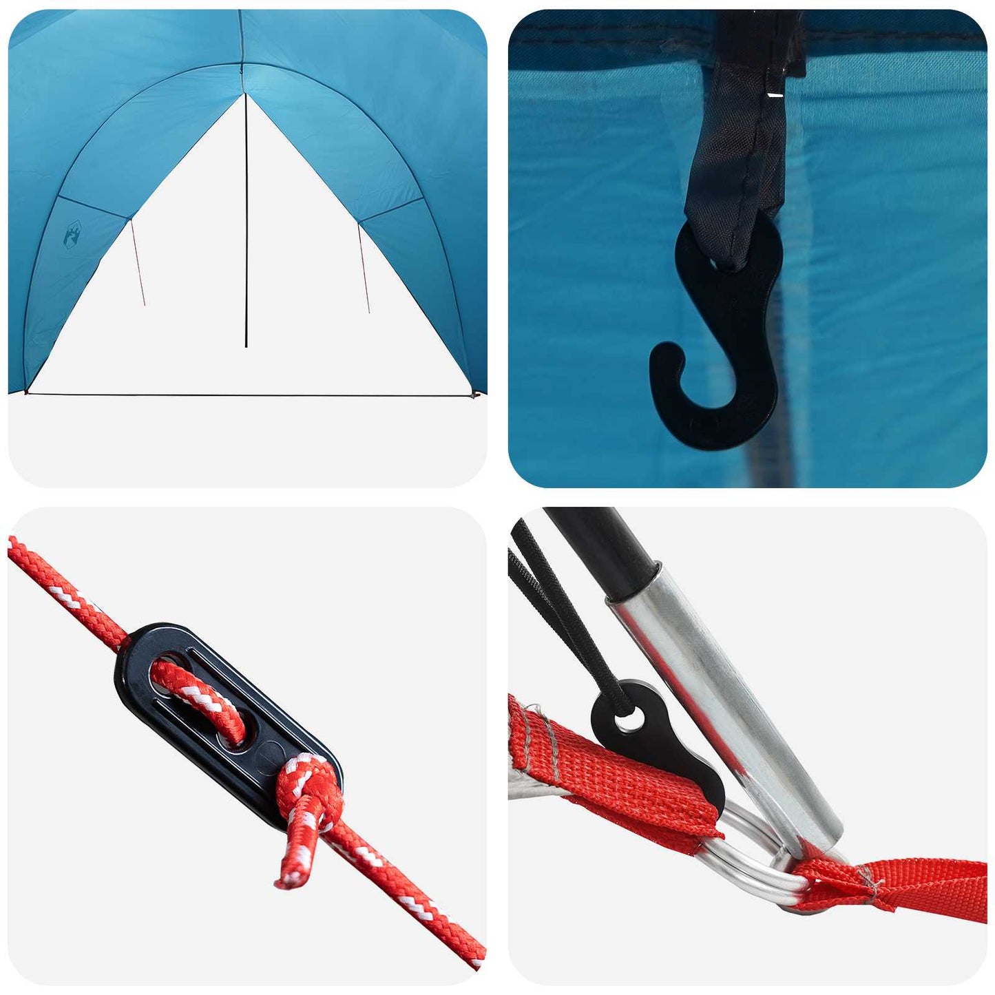 Tailgate awning vandafvisende Blå 405 x 280 x 220 cm