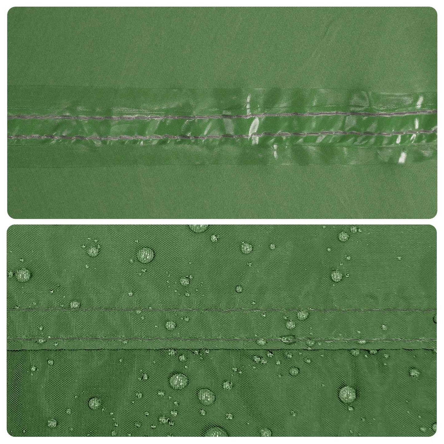 Camping tarp med mesh vægge Grøn 340 x 260 x 220 cm