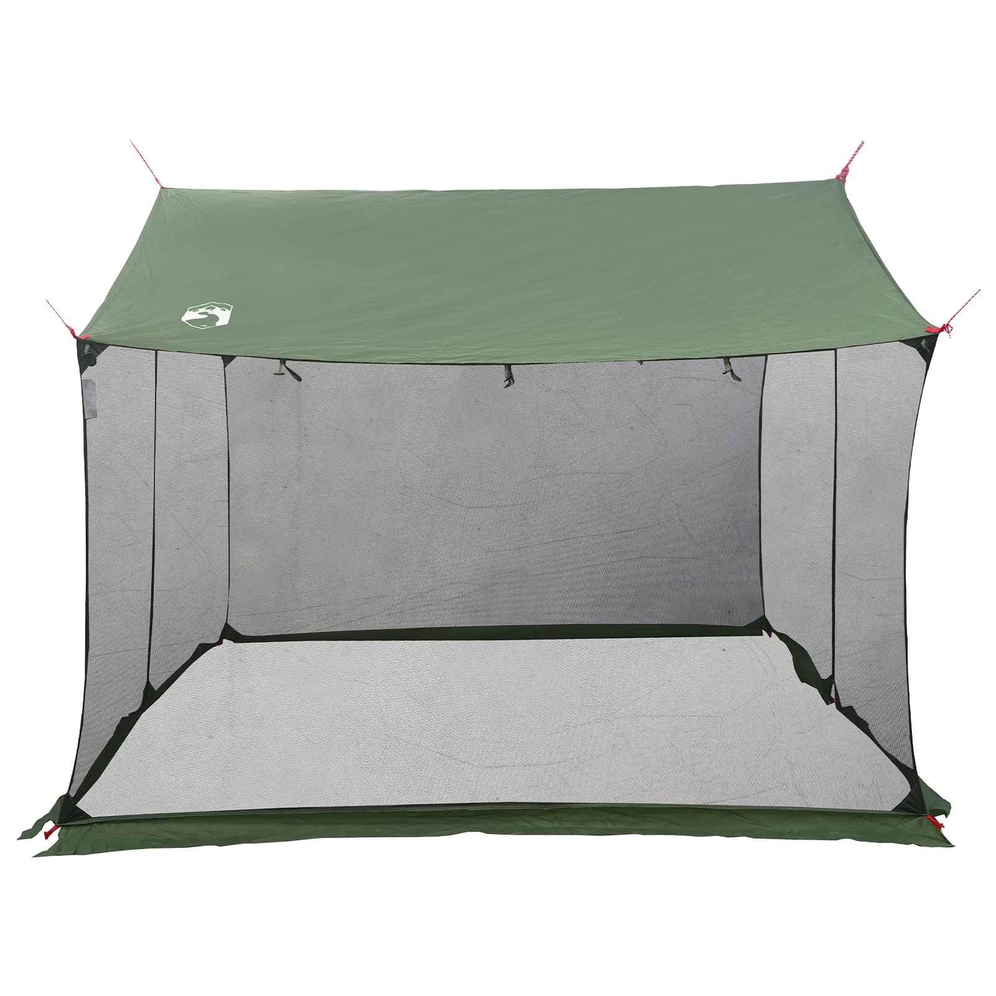 Camping tarp med mesh vægge Grøn 340 x 260 x 220 cm