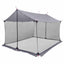 Camping tarp med mesh vægge Grå og orange 340 x 260 x 220 cm