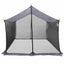 Camping tarp med mesh vægge Grå og orange 340 x 260 x 220 cm