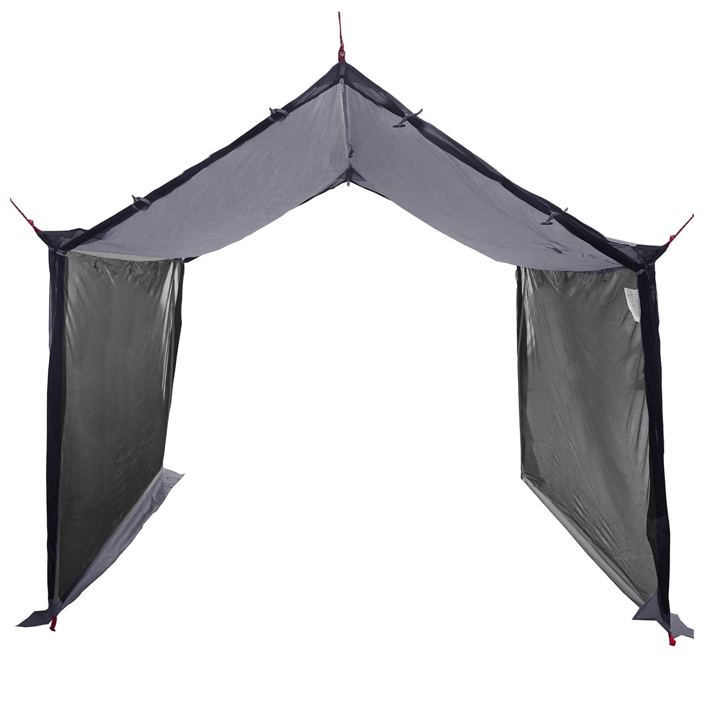 Camping tarp med mesh vægge Grå og orange 340 x 260 x 220 cm