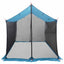 Camping tarp med mesh vægge Blå 270 x 210 x 210 cm