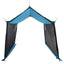 Camping tarp med mesh vægge Blå 270 x 210 x 210 cm