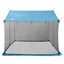 Camping tarp med mesh vægge Blå 270 x 210 x 210 cm