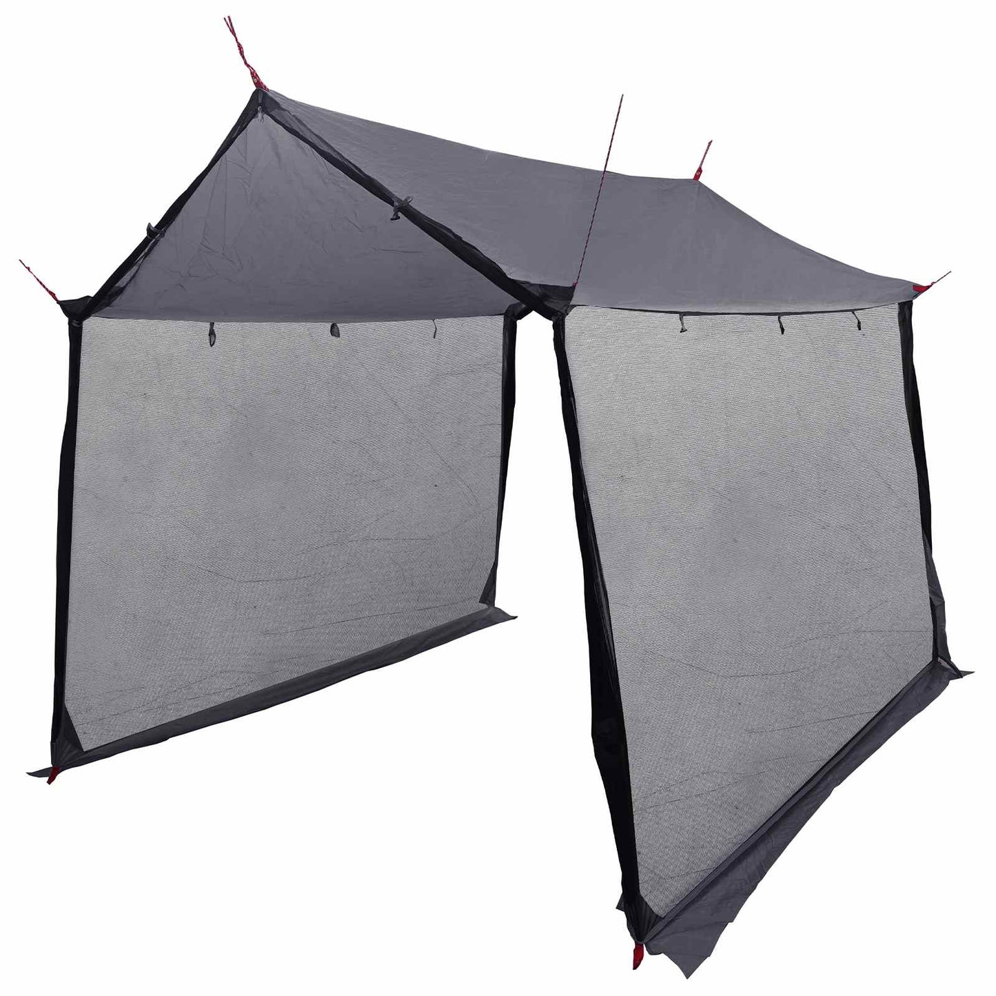 Camping tarp med mesh vægge Grå og orange 270 x 210 x 210 cm