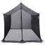 Camping tarp med mesh vægge Grå og orange 270 x 210 x 210 cm