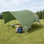 Camping tarp vandafvisende Grøn 550 x 400 x 230 cm