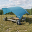 Camping tarp vandafvisende Blå 695 x 580 x 200 cm