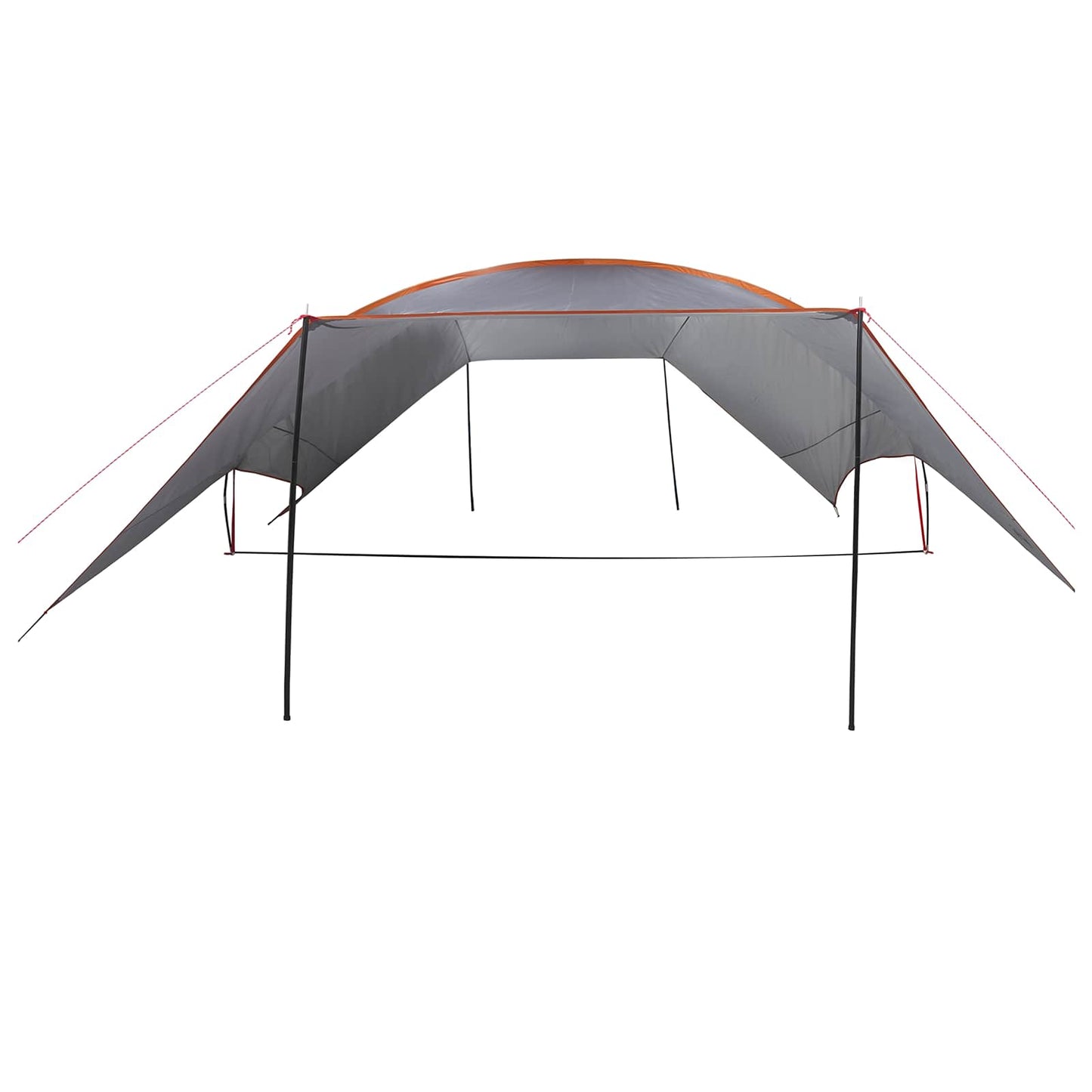 Camping tarp vandafvisende Grå og orange 695 x 580 x 200 cm