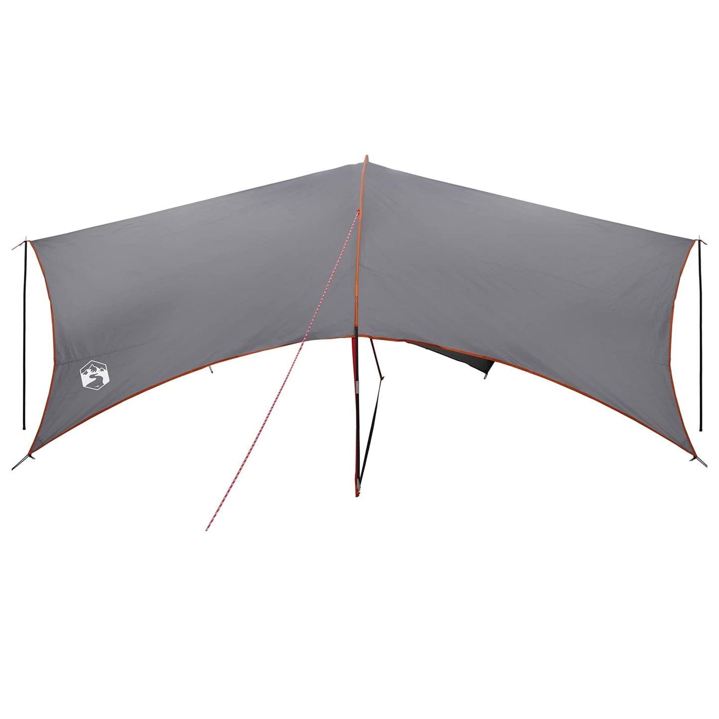 Camping tarp vandafvisende Grå og orange 695 x 580 x 200 cm