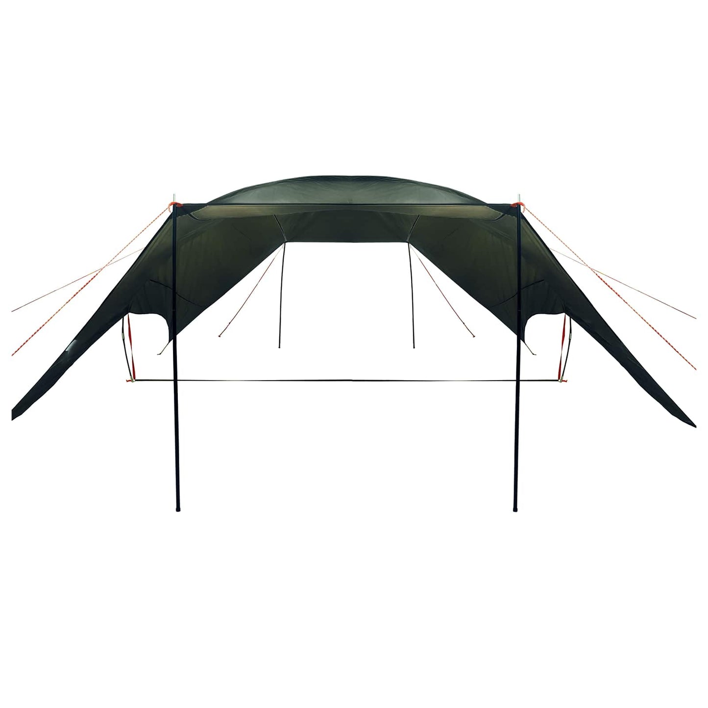 Camping tarp vandafvisende Army Grøn 695 x 580 x 200 cm