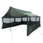Familietelt Army grøn 450 x 400 x 265 cm Polyester og Stål