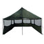 Familietelt Army grøn 450 x 400 x 265 cm Polyester og Stål