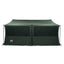Familietelt Army grøn 450 x 400 x 265 cm Polyester og Stål