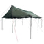 Familietelt Army grøn 600 x 400 x 268 cm Polyester og Stål